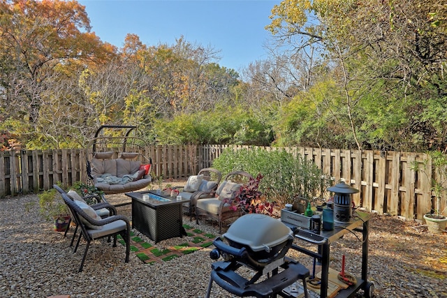 view of patio / terrace with outdoor lounge area