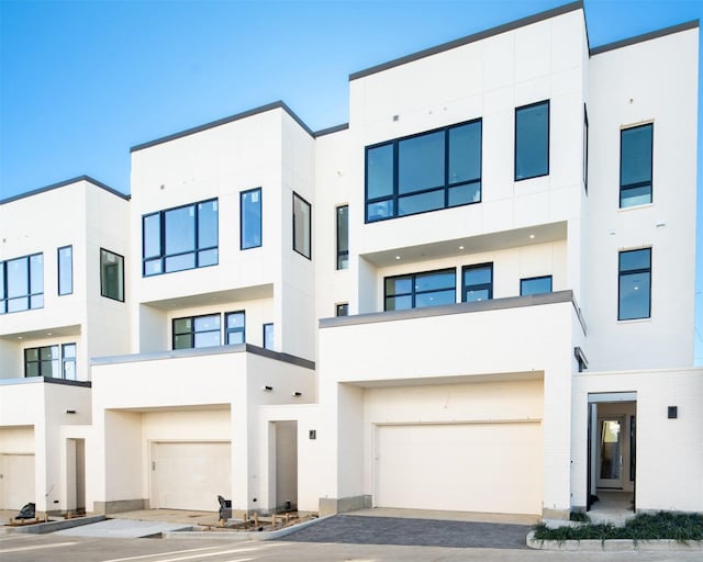 modern home with a garage