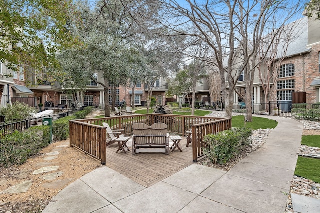 view of home's community with a deck