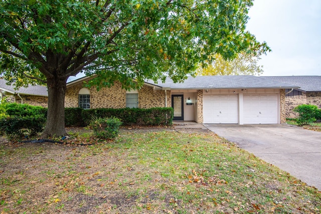 ranch-style house with a garage