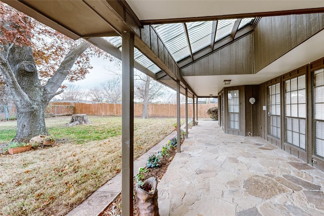 view of patio / terrace featuring a fenced backyard