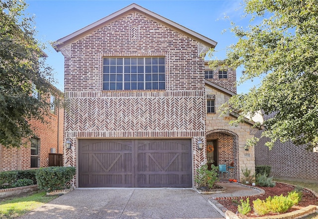 front facade featuring a garage