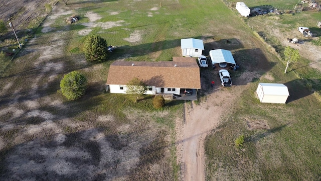 bird's eye view featuring a rural view