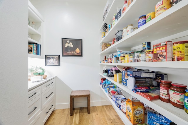 view of pantry