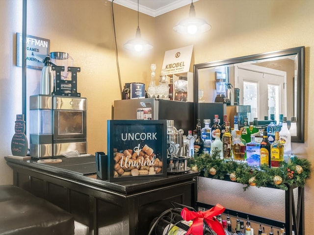 bar with ornamental molding