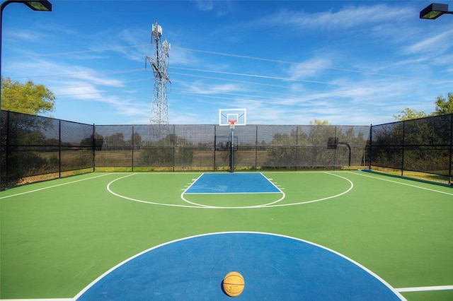 view of basketball court