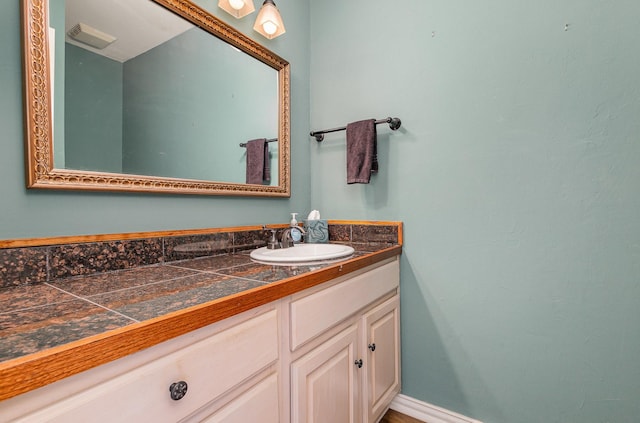 bathroom featuring vanity