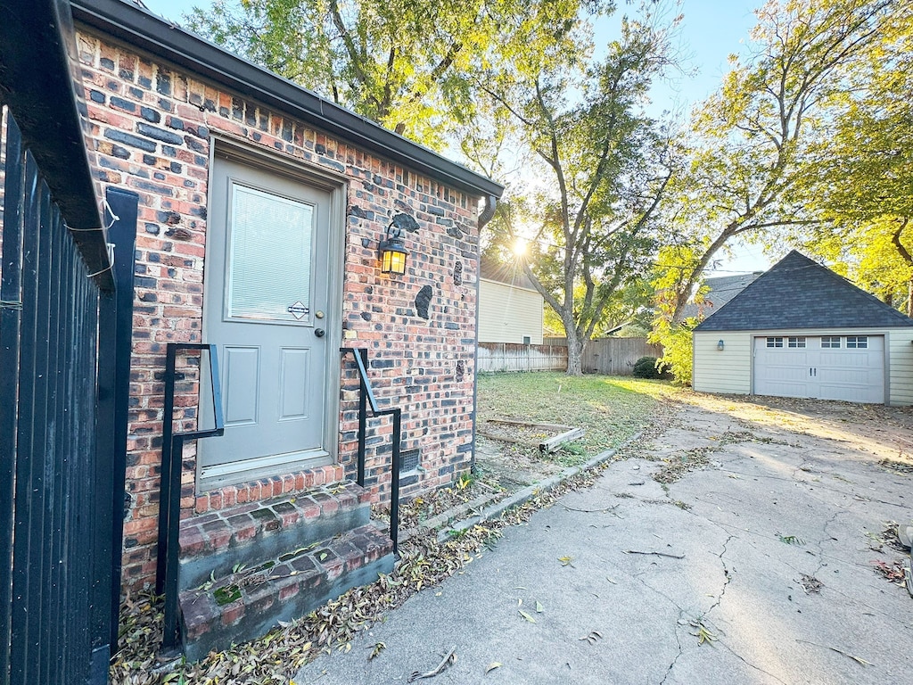 view of exterior entry