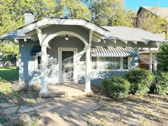 view of front of home