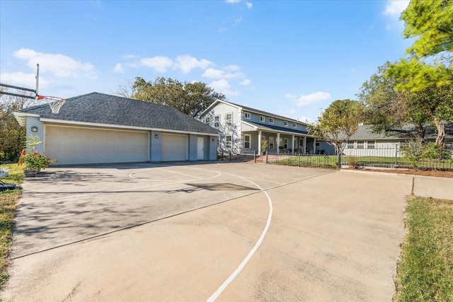 view of basketball court