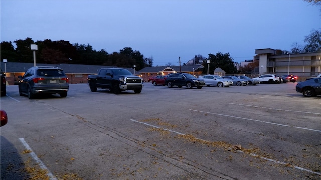 view of parking / parking lot