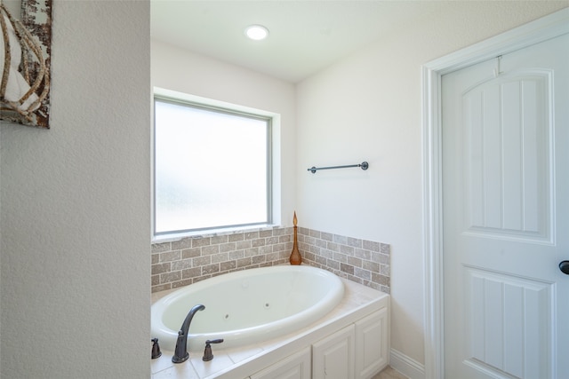 bathroom with a bathing tub