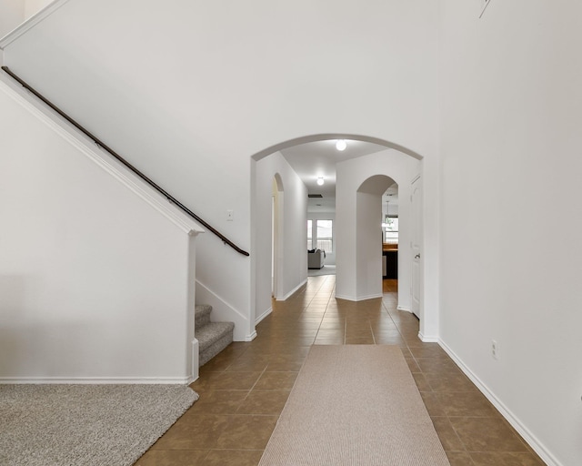 view of tiled entryway