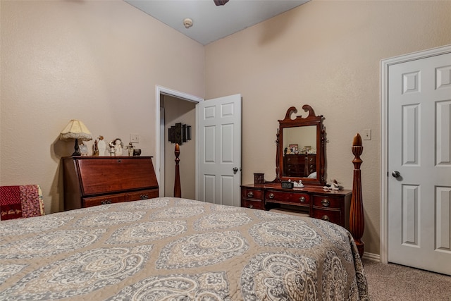 bedroom with carpet floors