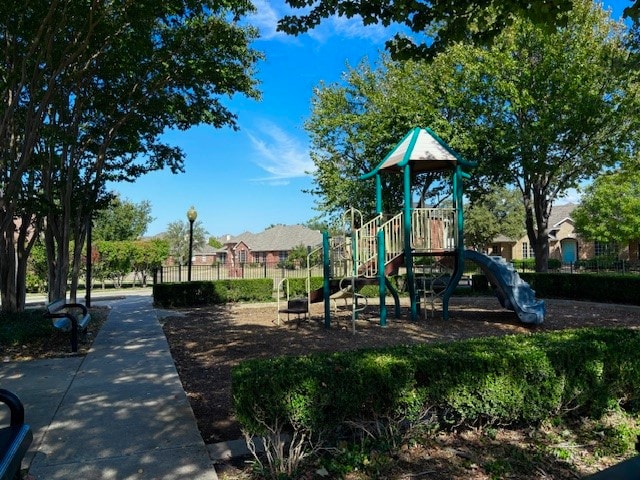 view of jungle gym