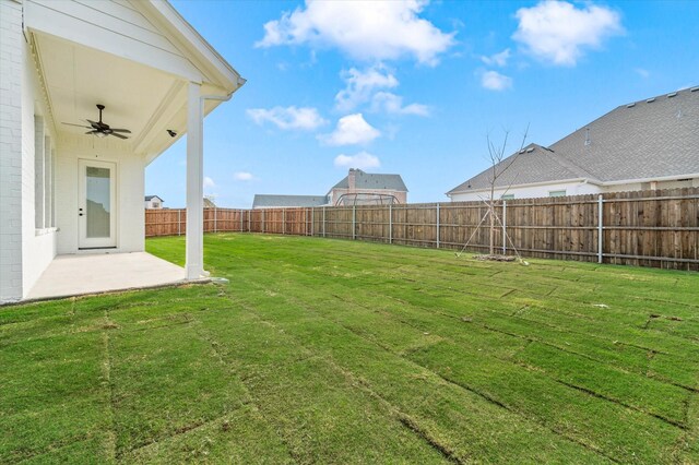 view of yard featuring a patio area