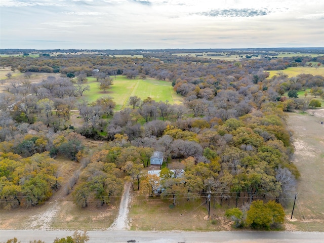 bird's eye view featuring a rural view