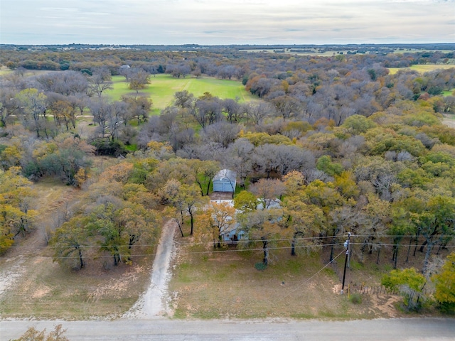 bird's eye view featuring a rural view