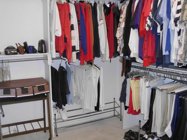 spacious closet featuring a baseboard heating unit