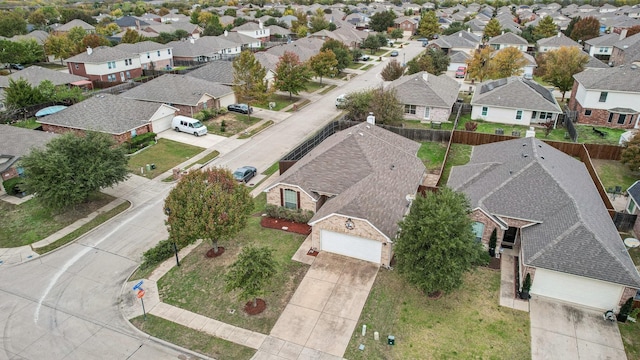 drone / aerial view with a residential view