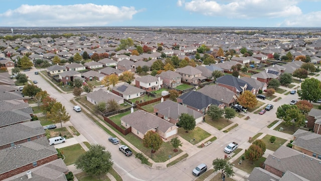 bird's eye view with a residential view