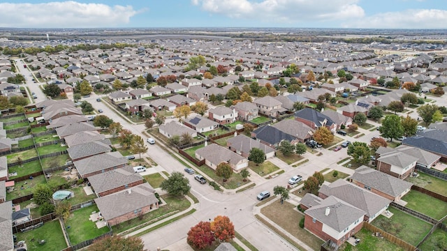 drone / aerial view featuring a residential view