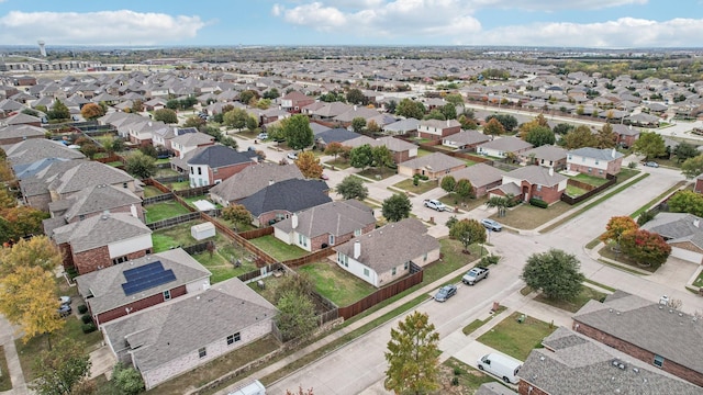 aerial view featuring a residential view