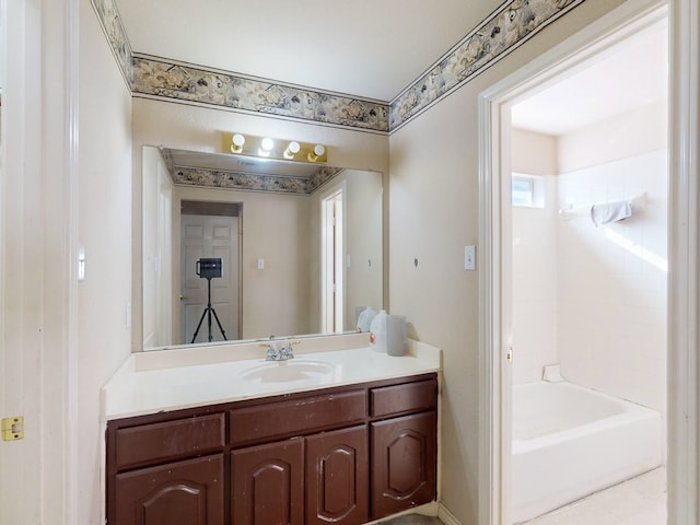 bathroom with vanity