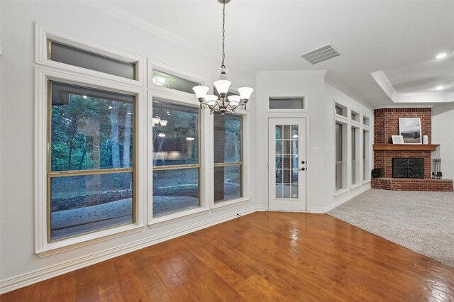 3421 Mindy Ln, Midlothian, TX 76065 - unfurnished living room with ceiling fan, a fireplace, carpet floors, arched walkways, and baseboards