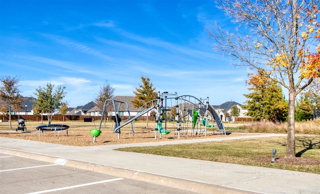 view of jungle gym