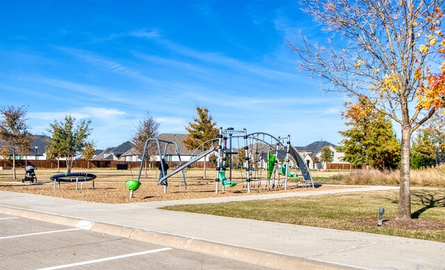 view of jungle gym