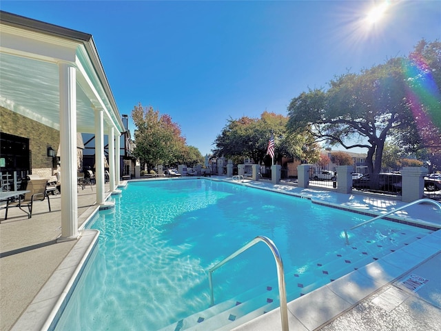 view of pool