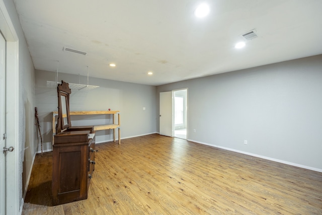 living room featuring light hardwood / wood-style flooring