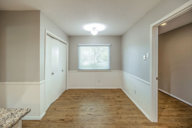 interior space featuring hardwood / wood-style flooring