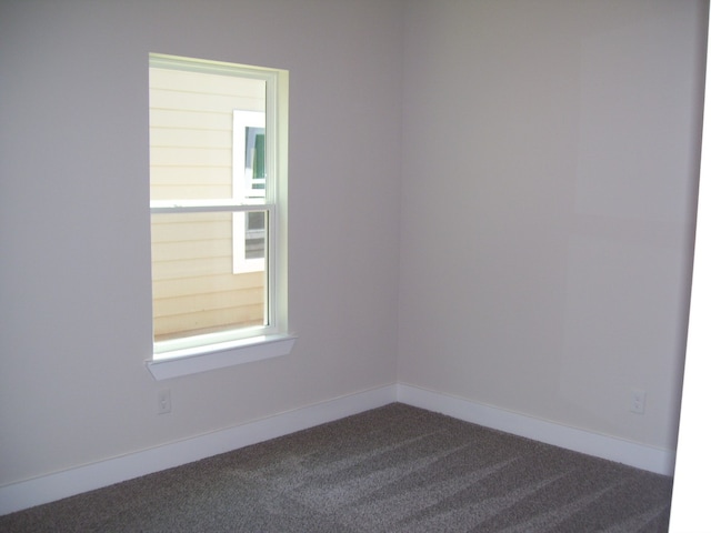 unfurnished room with carpet floors