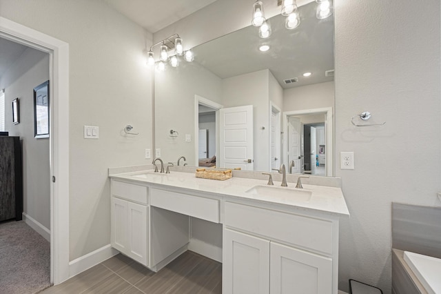 bathroom with vanity