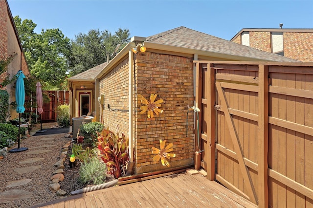 view of outdoor structure with central air condition unit