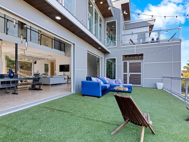 view of patio / terrace with outdoor lounge area