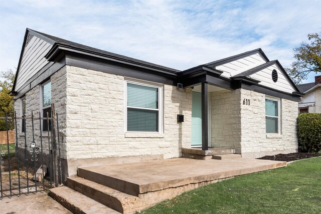 rear view of house with a patio area