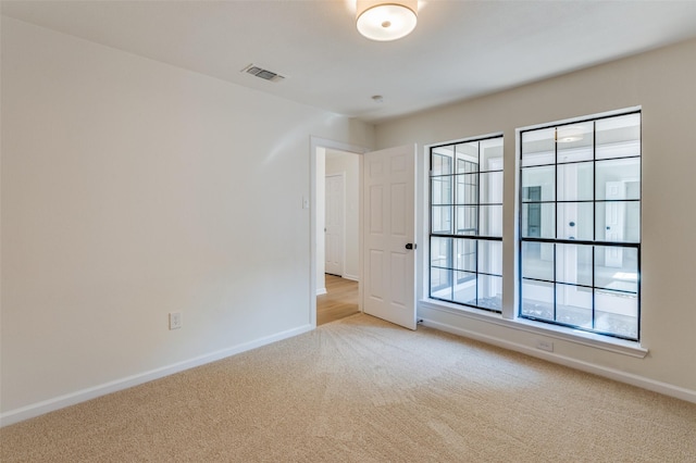 view of carpeted empty room