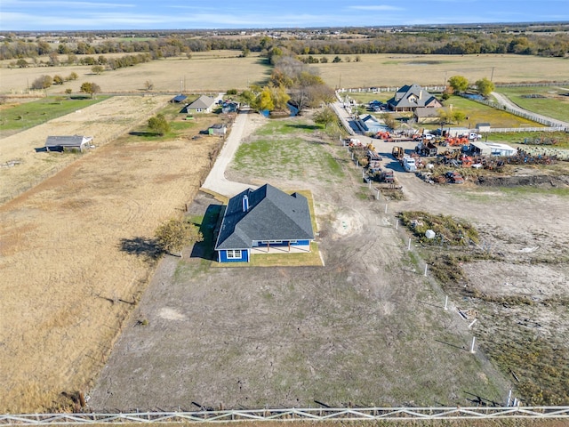 drone / aerial view featuring a rural view