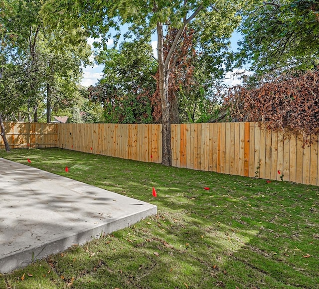 view of yard featuring a patio area