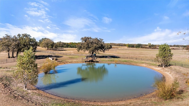 exterior space with a rural view