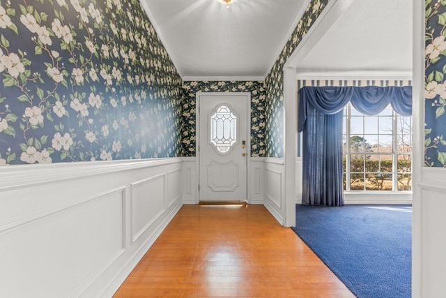 foyer featuring hardwood / wood-style flooring