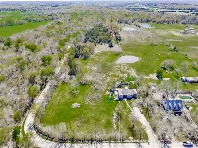 bird's eye view featuring a rural view