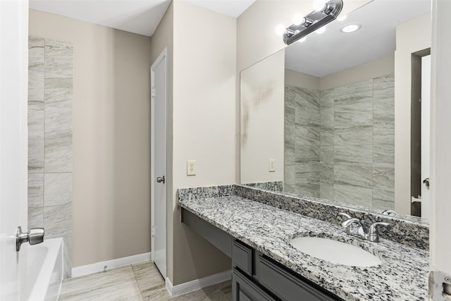 bathroom with vanity