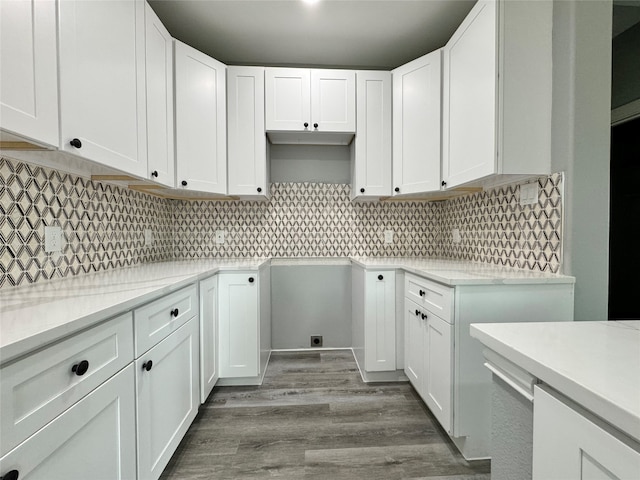 laundry area featuring light hardwood / wood-style flooring