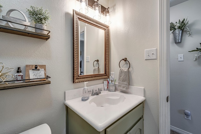 bathroom with vanity