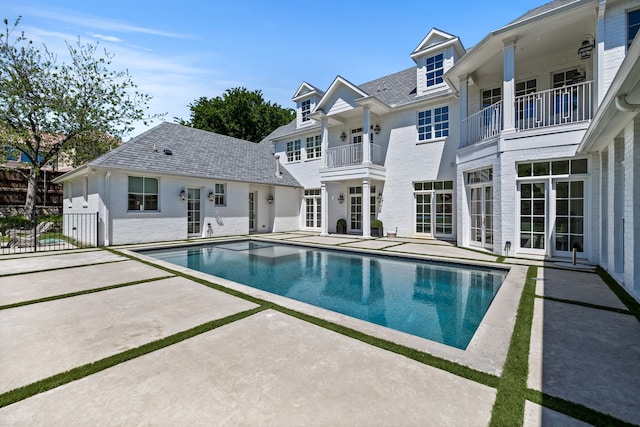 view of pool with a patio