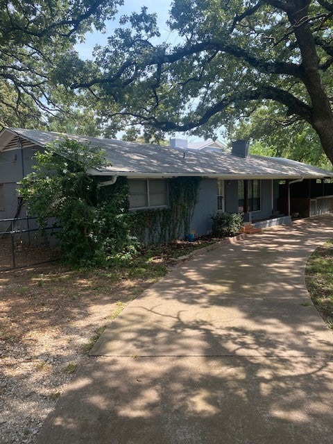 view of front of home